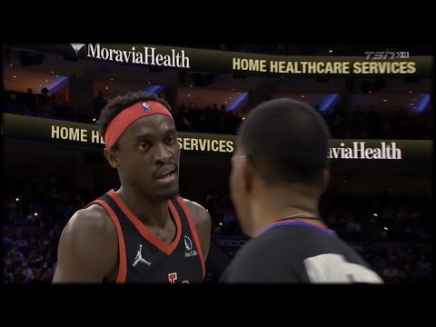 Pascal Siakam gets T'd Up - Raptors vs 76ers | Game 2 Round 1 - 2022 NBA Playoffs
