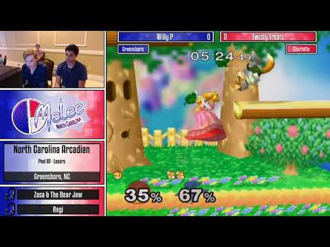 Willy P (Peach) vs Twisty Treats (Fox) [Pool B1 - Losers] - NC Arcadian 4