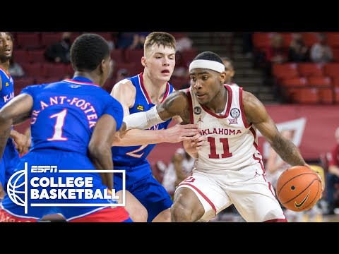 俄克拉荷馬州拿下第9名堪薩斯州 [摘要] | ESPN大學籃球頻道 (Oklahoma takes down No. 9 Kansas [HIGHLIGHTS] | ESPN College Basketball)