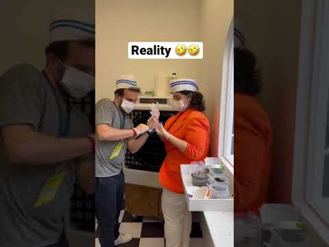 Serving ice cream 🍦 with Hadeel Marei #Shorts #VidConShorts