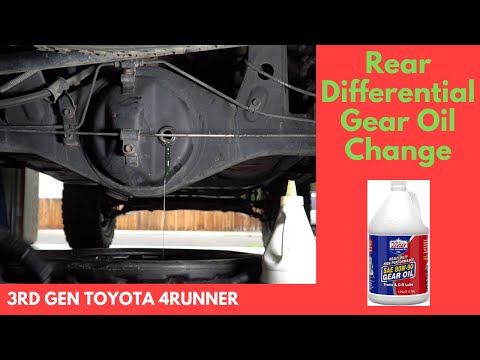 Rear Differential Fluid Gear Oil Change - Toyota 4Runner