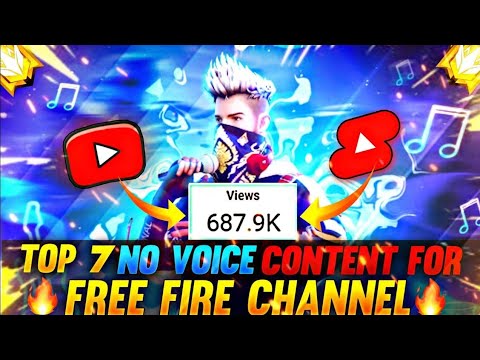 Top 7 Best No Voice Content For Free Fire Gaming Channel | Trending Content For YouTube 2023