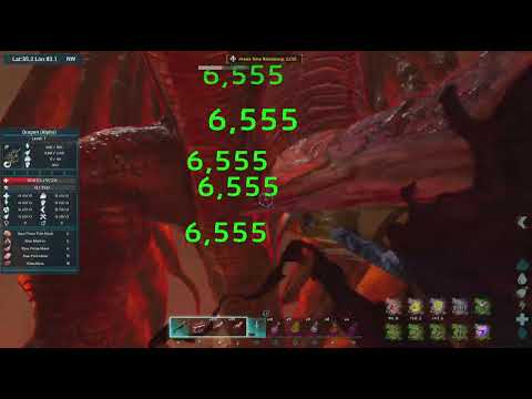 ARK Survival Ascended Alpha Dragon Boss Fight!