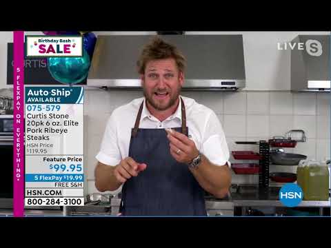 Curtis Stone 20pack 6 oz. Elite Pork Ribeye Steaks