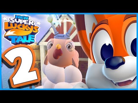 NEW Super Lucky's Tale Walkthrough Part 2 CRAZY Egg ROLL & DKC Levels?