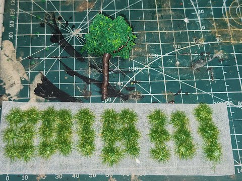 Make your own grass tufts for dioramas!