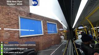 MTA New Flyer Xcelsior XD40 B82-SBS Full Ride from Spring Creek Towers to Bensonhurst