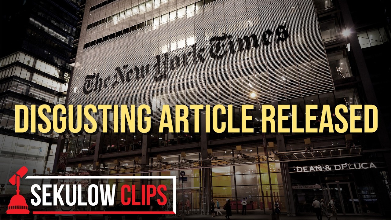 Disgusting NYT Article Published