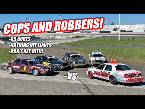 We Played COPS AND ROBBERS in Real Cop Cars!!! (High Speed Pursuits)