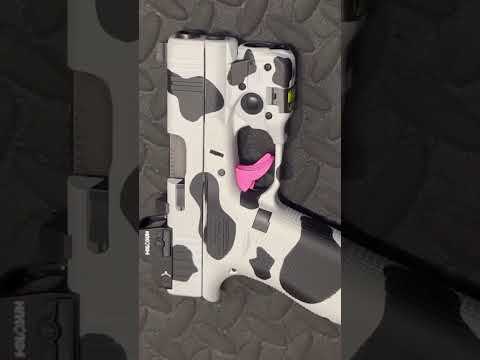 Mooo Gun - #xrtsolutionsllc  #glock #glock43x #cerakote #cowgun #cerakotedglock