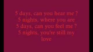 5 Days-Patrick Nuo with lyrics