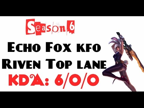 NA Challenger LOL - Echo Fox kfo - Riven Top lane vs Wukong (Feb 21, 2016)