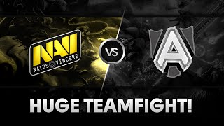 Huge teamfight! by Na`Vi vs Alliance @  The Summit 3