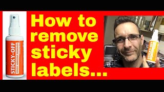 How to remove price stickers, sticky labels & sticky residue - Sticky off review...