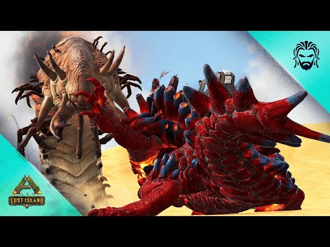 Hunting Down Deathworms with my Max Level Magmasaur! - ARK Lost Island [DLC E24]