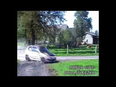 V Rajd Czechowicki OS Bronów Honda Civic DUDA/ŚLĘCZKA