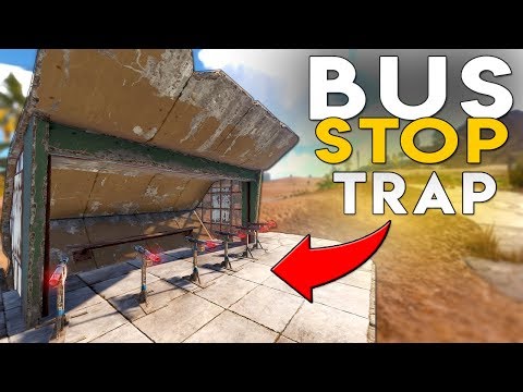 My BUS STOP TRAP BASE going CRAZY vs Salty CLANS | Rust