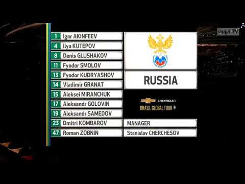 Russia VS Brazil. All goals and Highlights.