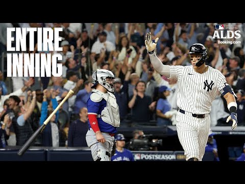 FULL INNING: Aaron Judge hits a MASSIVE home run for the Yankees to tie ALDS Game 3 vs. Blue Jays! 💪