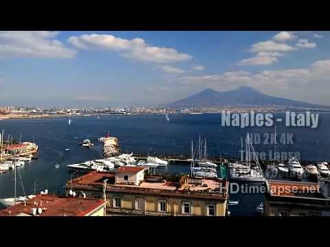 Naples, Italy - UHD Ultra HD 2K 4K Time Lapse Stock Footage Royalty-Free