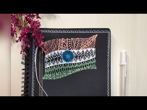 Independence day special | Instinctive art attack by Anubha | Indian flag | Mandala Artwork