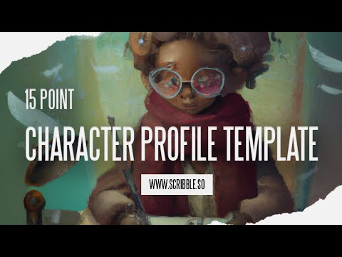 15 Point Character Profile Template For Writers