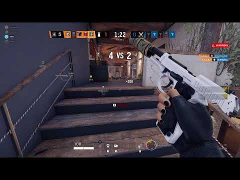 Quick 4K flank eliminations as Caveira winning the round | Rainbow Six Siege