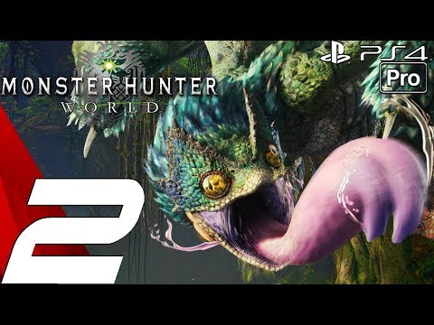 Monster Hunter World - Gameplay Walkthrough Part 2 - Kulu-Ya-Ku & Pukei-Pukei Hunt (PS4 PRO)