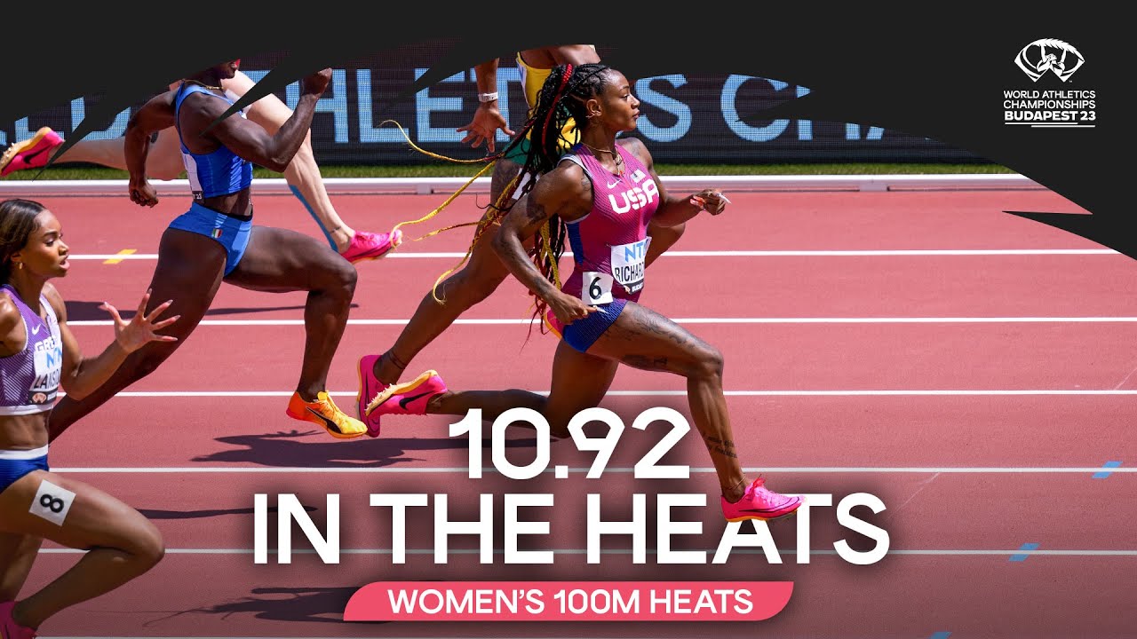 Sha'Carri Richardson storms to 10.92 in 100m heats | World Athletics Championships Budapest 23