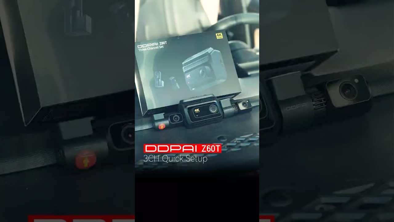 ⚡️Instant 3-Channel Safety. No Mess, No Stress. Check out the quick setup of the 🆕DDPAI Z60T.😉
