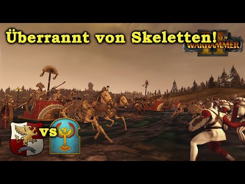 Überrannt von Gruftkönigen vs Imperium - Total War: Warhammer 2 Schnellschlacht deutsch