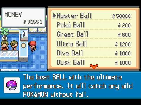 Pokemon The Last Firered GBA Where To Buy Master Balls