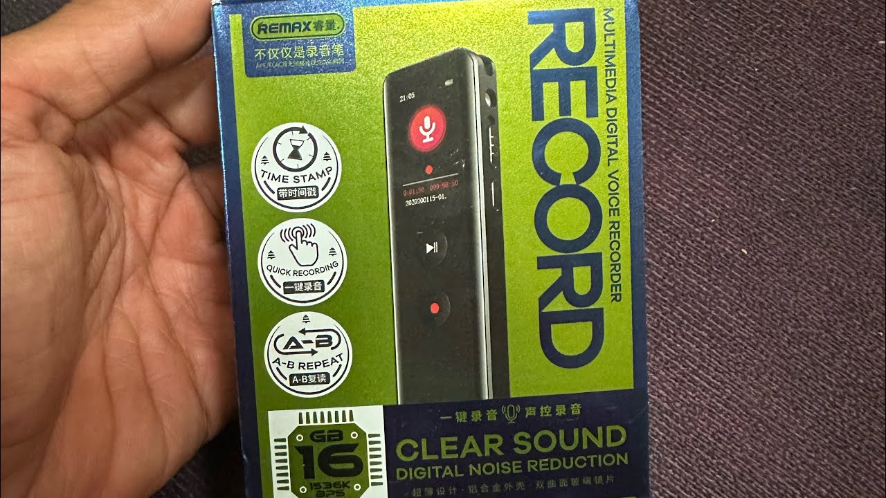 Remax RP3 Record ( Voice Recorder ) #remax #voicerecorder