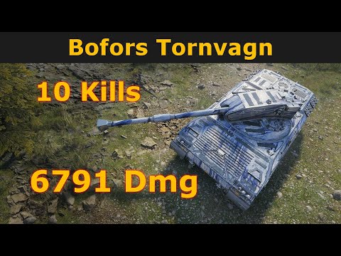 Bofors Tornvagn in World of Tanks | WoT Bofors Tornvagn | 6791Damage | 10 Kills