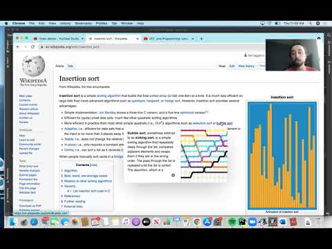 Python Programming Lesson 50 Insertion Sort