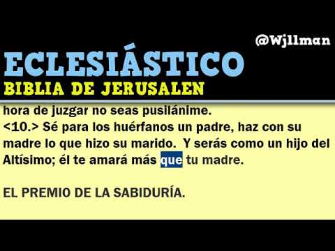 46 Libro del Eclesiástico Completo   Biblia Católica de Jerusalén