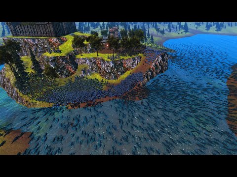 What if 2500 CROCODILES invade a castle defended by a Medieval Army ? Ultimate Epic Battle Simulator