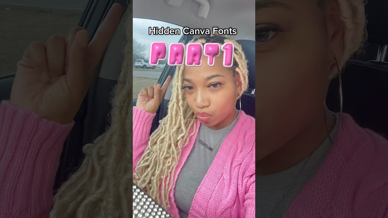 Try out these hidden Canva Fonts #canva #canvatutorial #fonts
