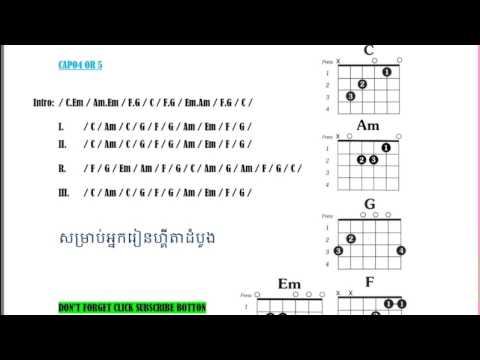 វិលវិញមក​  vel venh mok​ guitar chords