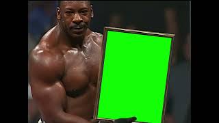 Booker T gets a painting out of a box green screen