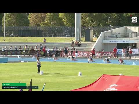 Girls U14 200m Timed Final 2: 2022/23 State Track and Field Championships