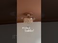 THIS CHANDELIER IS A FAN!! aka a FANDELIER | modern fan for bedroom #homedecor #bedroom #lighting