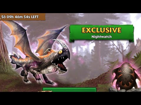 Nightwatch Max Level 150 Titan Mode - Exclusive Small Shadow - Dragons:Rise of Berk