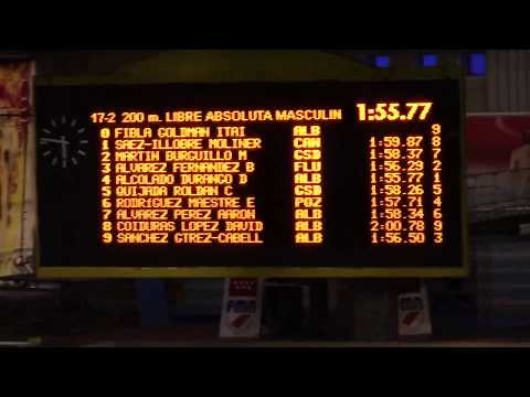 Cto. Absol. y Junior Madrid - 200 Libre Masc. Final B - 17 03 18