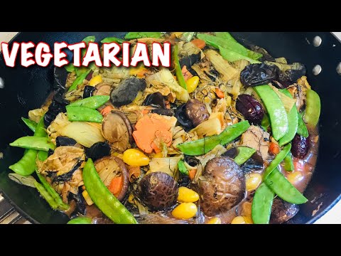 Buddhaโs Delight ( Vegetarian Lo Han Jai ) How To Cook #Vegetarian for Lunar New Year @AmsKitchen