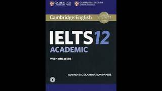 Cambridge 12 Test 2 Section 4 Listening