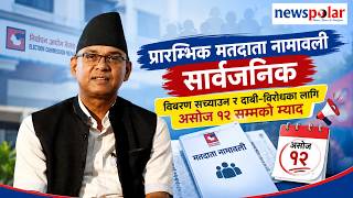 प्रारम्भिक मतदाता नामावली प्रकाशित, विवरण सच्याउन र दाबी–विरोधका लागि असोज १२ सम्मको म्याद