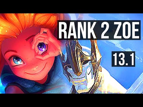 ZOE vs GALIO (MID) | Rank 2 Zoe, Legendary, 13/3/9, Rank 26 | EUW Challenger | 13.1