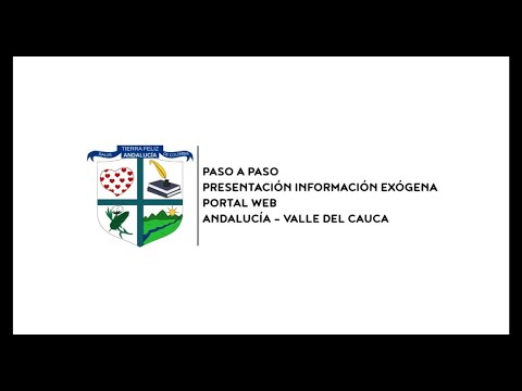 Andalucía, Valle del Cauca | Presentación Información Exógena | Portal