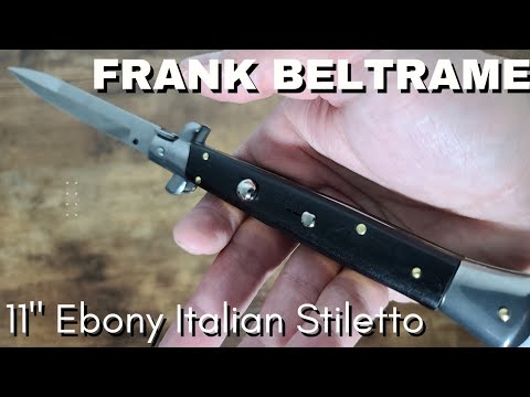 009  11" Frank Beltrame Ebony Italian Stiletto